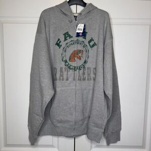 Florida A&M Rattlers Hoodie Mens 2XL Gray Cotton J. America NCAA Football Sports